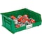 Global Industrial Hang & Stack Storage Bin, Plastic, Green, 7 in H, 16-1/2 in W 269686GN - alternate 3